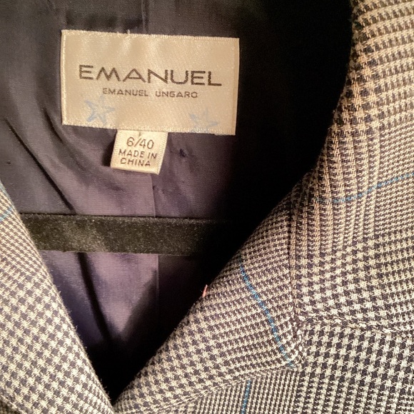 Emanuel Ungaro Beige drawstring Trendy Style Cropped Blazer with Notched Lapel 6 - Picture 3 of 5